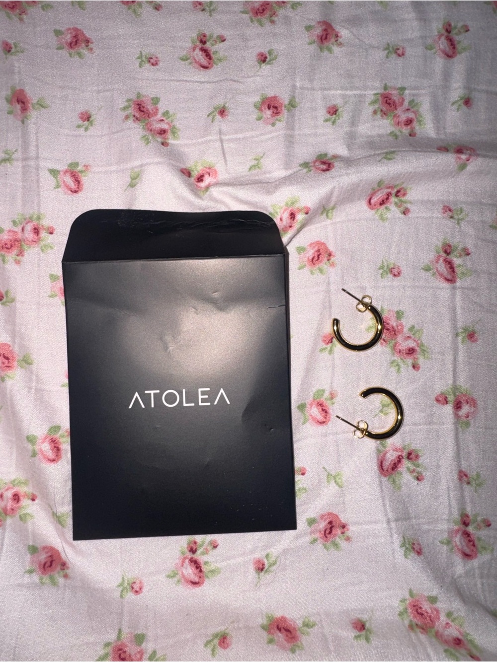 Atolea Gold Hoop Earrings - NWT